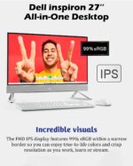 Dell Inspiron 27-inch All-in-One Desktop Computer, 27" FHD Touchscreen, Core 7 150U(Up to 5.4 GHz), Wireless KB & Mouse, NVIDIA GeForce MX570A GDDR6, Wi-Fi 6E, Windows 11 Pro (32GB RAM, 1TB SSD) - Image 4