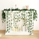 CEWOR 24 Pack 168ft Artificial Ivy Greenery Garland, Fake Vines Hanging Plants Backdrop for Room Bedroom Wall Decor, Green Leaves for Jungle Theme Party Wedding Decoration - Image 3