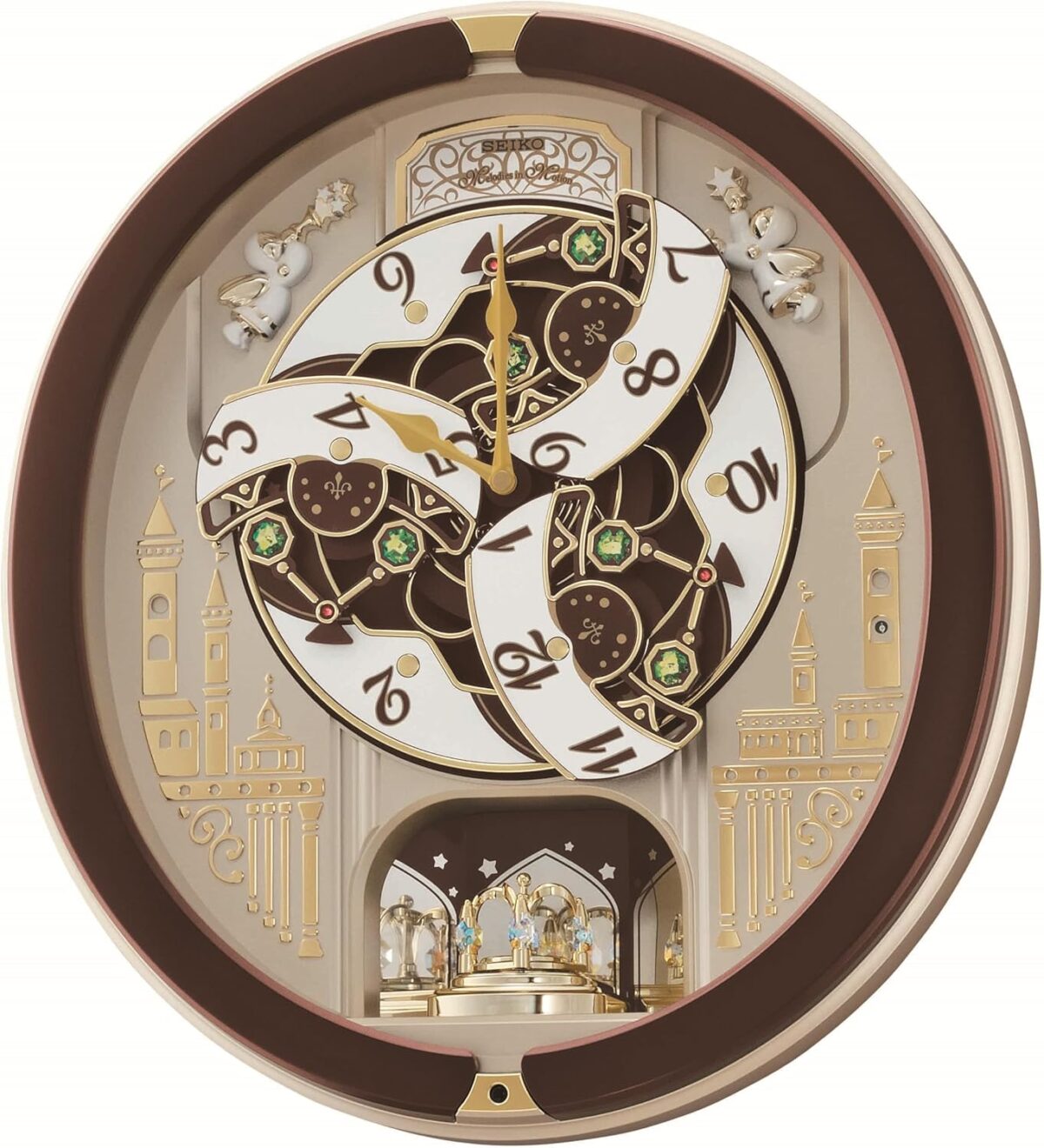 Seiko Melodies in Motion Musical Wall Clock, Spring Dance - Image 4