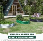 Land Guard Galvanized Raised Garden Bed Kit, Galvanized Planter Garden Boxes Outdoor, Oval Large Metal Raised Garden Beds for Vegetables………… - Image 3