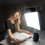 Carex Day-Light Elite Bright Sunlight Therapy Lamp, 10000 LUX Therapy Lamp at 12 Inches, LED Bright White Light with Adjustable Height and Brightness Levels for Mood, White - Image 3