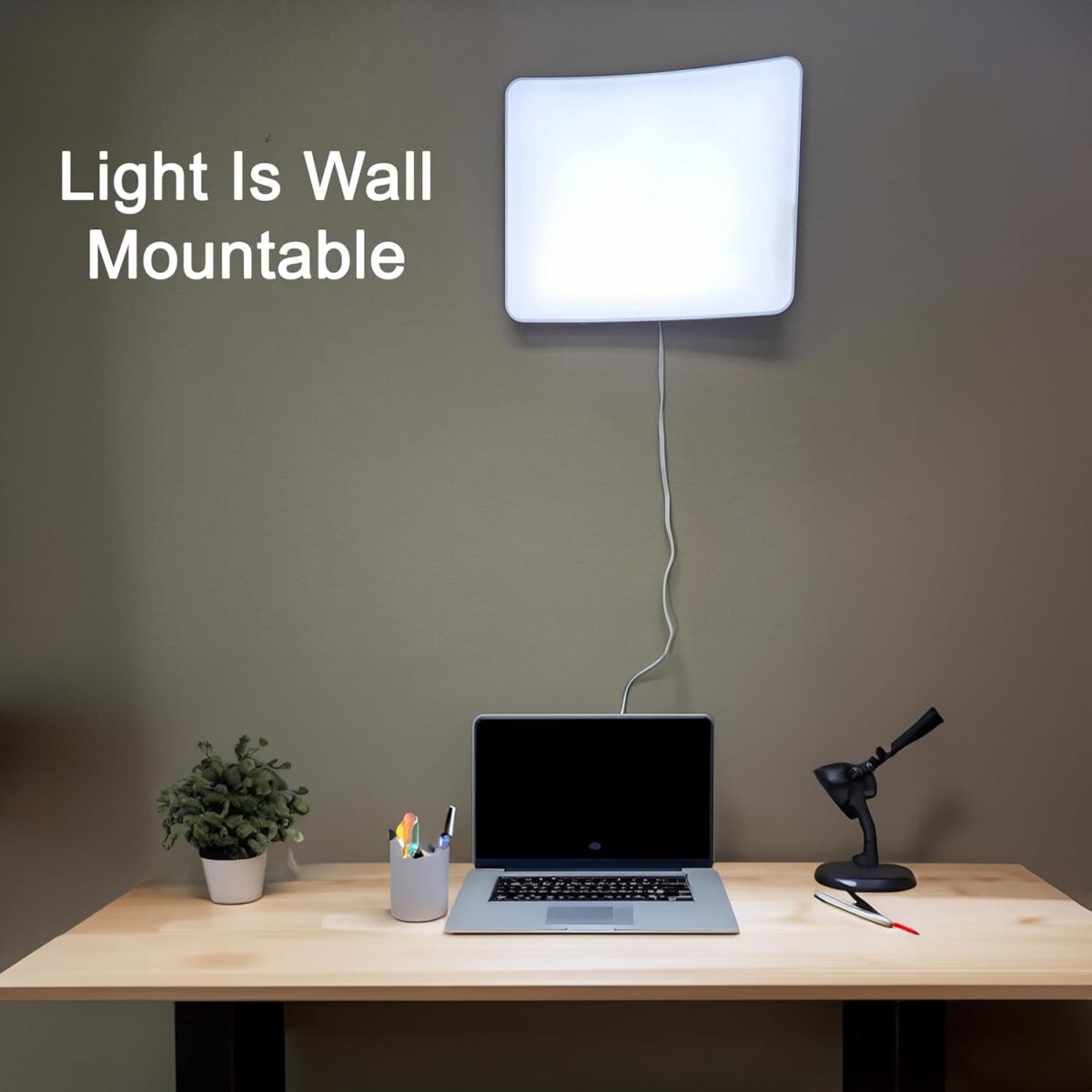 Carex Day-Light Elite Bright Sunlight Therapy Lamp, 10000 LUX Therapy Lamp at 12 Inches, LED Bright White Light with Adjustable Height and Brightness Levels for Mood, White - Image 7