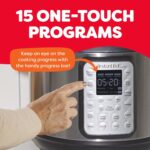 Instant Pot Duo Plus 9-in-1 Multicooker, Pressure Cooker, Slow Cook, Rice Maker, Steamer, Sauté, Yogurt, Warmer & Sterilizer, Includes App With Over 800 Recipes, Stainless Steel, 6 Quarts - Image 5