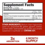 Qunol CoQ10 100mg Softgels, Ultra CoQ10 100mg, 3x Better Absorption, Antioxidant for Heart Health & Energy Production, Coenzyme Q10 Vitamins and Supplements, 4 Month Supply, 120 Count - Image 4