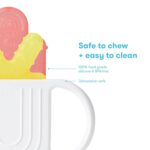 Frida Baby Silicone Teething Toys, 4-in-1 Teether for Babies & Infants, Teething Relief for 0-18 Months, Not-Too-Cold-to-Hold Baby Teether, BPA-Free - Image 7
