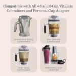 Vitamix Propel Series 750 Blender with Four Blending Programs, Self-Cleaning Program, Professional-Grade Blender for Smoothies, Soups and More, Stainless-Steel Blades, 64 Oz Container, Black - Image 9