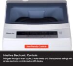 Magic Chef Top Load Compact Washer, 1.7 Cu Ft Mini Washing Machine with LED Display, 6 Cycles, 3 Water Levels & 3 Temperature Settings, White - Image 4