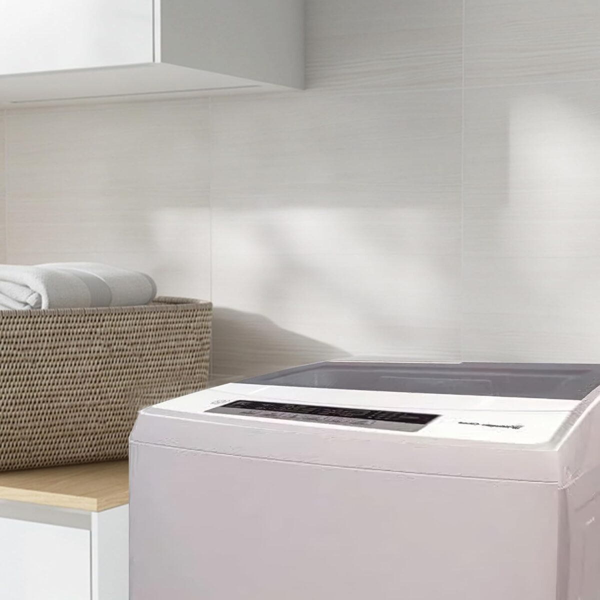 Magic Chef Top Load Compact Washer, 1.7 Cu Ft Mini Washing Machine with LED Display, 6 Cycles, 3 Water Levels & 3 Temperature Settings, White - Image 7