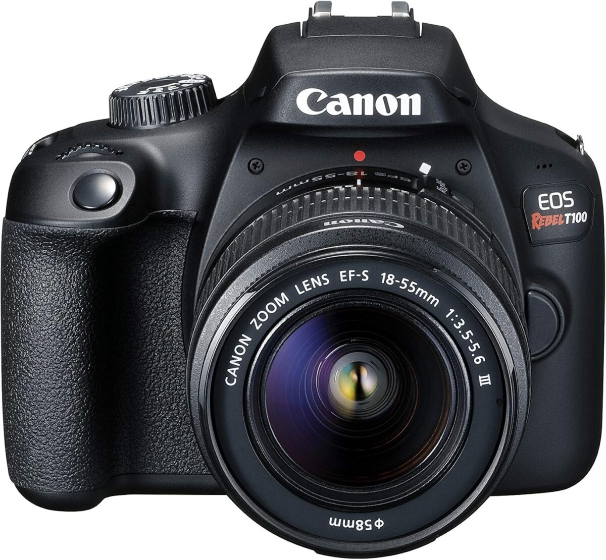 Canon EOS Rebel T100 DSLR Camera with EF-S 18-55mm f/3.5-5.6 III Lens, 18MP APS-C CMOS Sensor, Built-in Wi-Fi, Optical Viewfinder, Impressive Images & Full HD Videos, Includes 32GB SD Card - Image 3