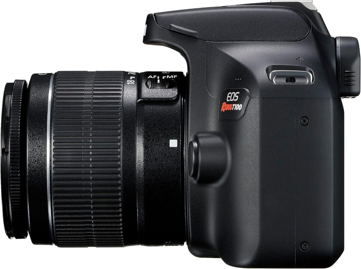 Canon EOS Rebel T100 DSLR Camera with EF-S 18-55mm f/3.5-5.6 III Lens, 18MP APS-C CMOS Sensor, Built-in Wi-Fi, Optical Viewfinder, Impressive Images & Full HD Videos, Includes 32GB SD Card - Image 6