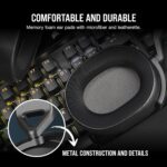 CORSAIR HS65 SURROUND Multiplatform Wired Gaming Headset – Dolby Atmos – SonarWorks SoundID – iCUE Compatible – PC, Mac, PS5, PS4, Xbox, Nintendo Switch, Mobile – Carbon - Image 6