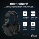 CORSAIR HS65 SURROUND Multiplatform Wired Gaming Headset – Dolby Atmos – SonarWorks SoundID – iCUE Compatible – PC, Mac, PS5, PS4, Xbox, Nintendo Switch, Mobile – Carbon - Image 8