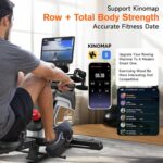 Pooboo Magnetic Rowing Machine 360 LB Weight Capacity, folding rower with Combination Strength exercise, Tablet Holder and Comfortable Seat Cushion, Rower for Home Use - Image 5