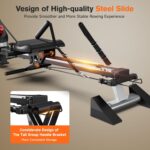 Pooboo Magnetic Rowing Machine 360 LB Weight Capacity, folding rower with Combination Strength exercise, Tablet Holder and Comfortable Seat Cushion, Rower for Home Use - Image 9