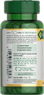 Nature's Bounty Vitamin B12 1000 mcg Supplements, Supports Energy Metabolism, 200 Ct - Image 8