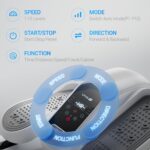 Under Desk Elliptical Machine, Ellipse Leg Exerciser for Seniors, Quiet & Portable Electric Seated Eclipse Exercise Training Machine with Remote, 12 Speeds & Mute Function, Manual & Auto Mode - Image 4
