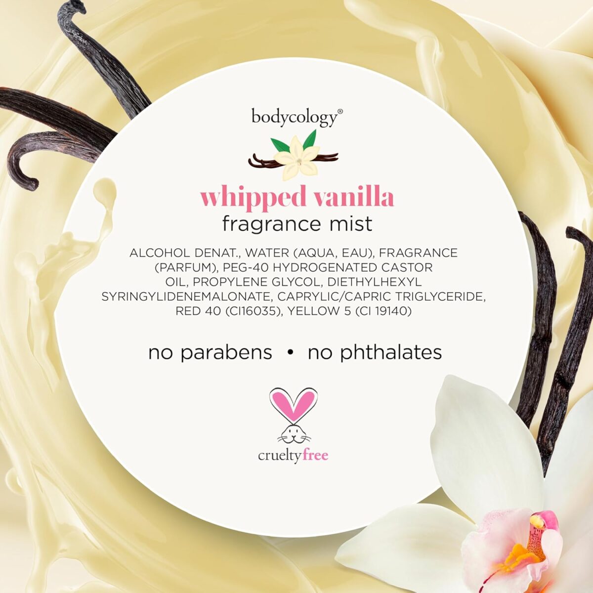 Bodycology Long-Lasting Fragrance Body Mist, Whipped Vanilla, 8 fl oz - Image 8