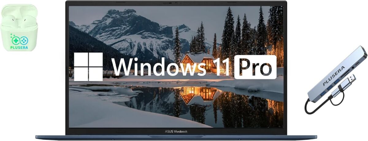 ASUS Vivobook 17.3" FHD Business & Student Laptop, 6-Core Intel Core i3, 40GB RAM 1.5TB Storage (1TB SSD+512GB Docking Station Set), Windows 11 Pro with Microsoft Office Included, PLUSERA Earphones - Image 2