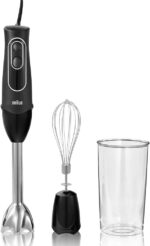 Braun MultiQuick 5 Immersion Hand Blender with Dual Speed + Turbo and Patented Technology, 350W - Includes Beaker and Whisk, Black, MQ505 - Image 2