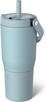 BrüMate Resa 25oz 100% Leakproof Travel Tumbler with Handle & Straw | Flexible SoftSip Straw | Silicone Sleeve for Durability | Stainless Steel | Cup Holder & Travel Friendly | (Mist) - Image 2