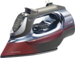 CHI Steam Iron for Clothes with 8’ Retractable Cord, 1700 Watts, 3-Way Auto Shutoff, 400+ Holes, Professional Grade, Temperature Control Dial, Lava Infused Ceramic Soleplate, Black (13113) - Image 2