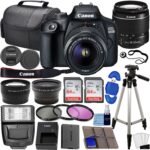 Canon EOS 2000D / Rebel T7 DSLR Camera w/EF-S 18-55mm f/3.5-5.6 Lens 3 Lens Kit: 128GB Memory + Wide Angle + Telephoto + Flash (Renewed) - Image 2