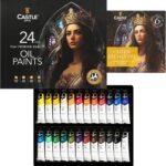 Castle Art Supplies 24 X 12ML Oil Paint Set | Great Value Set for Adult Artists, Beginners and Advanced | Vibrant Variety of Smooth-to-Use Colors | in Impressive Presentation Box with Tutorial (New) - Image 2