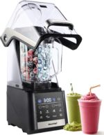 Commercial Blender, 1500W Vacuum Blender for Less Foam, Professional-Grade Quiet Shield, Kitchen Timer, 9 Speeds, 6 Programs for Smoothies, Frozen Drinks, Self-Cleaning, 64oz Bulk Production - Image 2