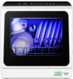 EUHOMY Countertop Dishwasher Portable with 6 Programs, 5L Built-in Water Tank for Apartments & RV, 167℉ High-Temp, No Hookup Needed, Mini Dishwasher with Baby Care, Air Dry/Quick/ECO/Fruit/Normal Mode - Image 2
