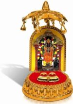 Gold Plated Ayodhya Ram Lalla Idol Statue in Acrelic/Plastic Lightweight | Ideal for Home Decor | Car Dashboard | Showpiece | Home Temple | Festival Pujan | Gifting Purpose – Pack of 1 - Image 2