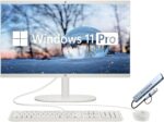 HP 21.5" FHD All-in-One Desktop Computer, 32GB RAM 1.5TB Storage (1TB SSD+512GB Docking Station Set), Dual-Core Intel Celeron, Windows 11 Pro with Microsoft Office Home & Business Included, Snow White - Image 2
