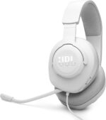 JBL Quantum 100M2 - Wired Over-Ear Gaming Headset with omnidirectional, Detachable mic with Mute Option and Fabric-Covered Memory Foam Ear Cushions, Compatible with All Platforms (White) - Image 2
