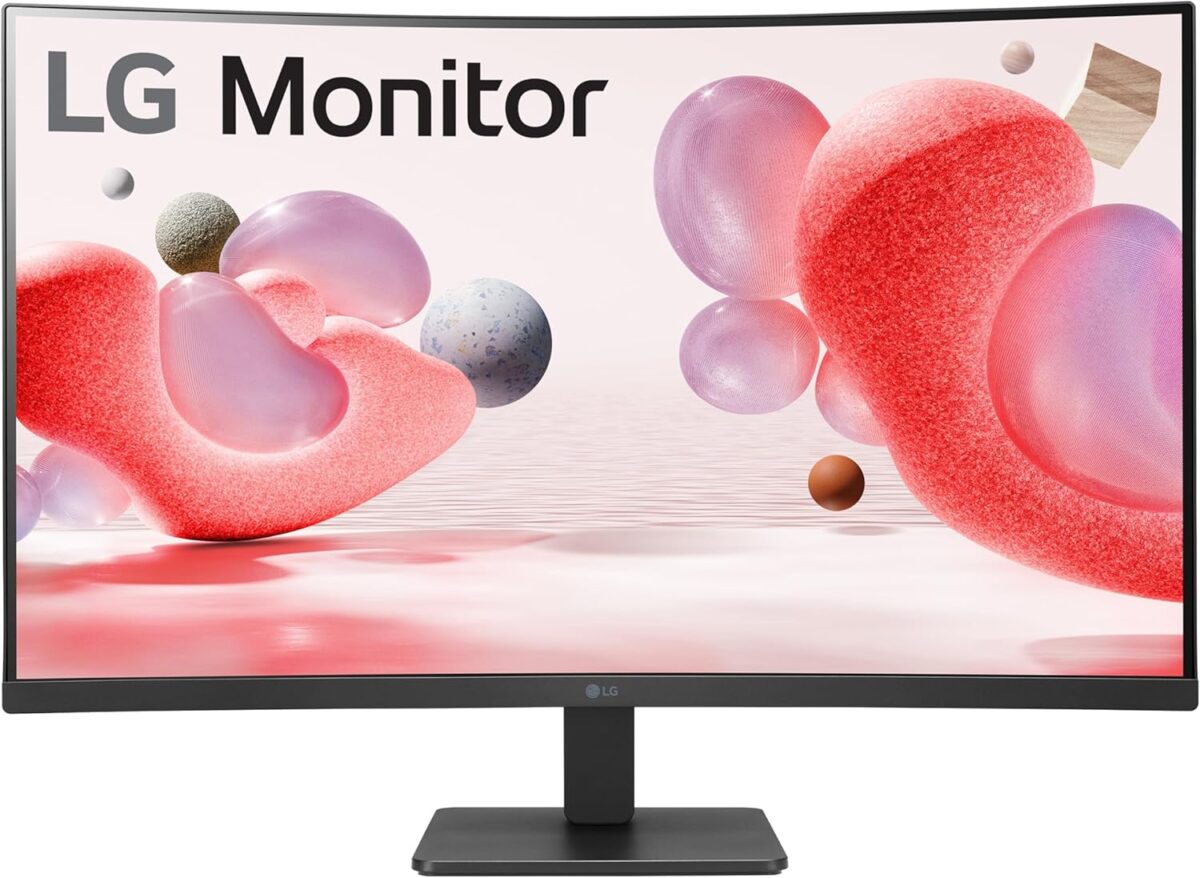 LG 32MR50C-B Curved Monitor 32-Inch FHD 100Hz AMD FreeSync OnScreen Control Dynamic Action Sync Black Stabilizer Tilt Stand (HDMI) - Black - Image 2