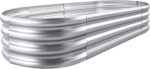 Land Guard Galvanized Raised Garden Bed Kit, Galvanized Planter Garden Boxes Outdoor, Oval Large Metal Raised Garden Beds for Vegetables………… - Image 2