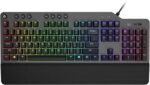 Lenovo GY40T26478 Legion K500 RGB Mechanical Gaming Keyboard, 3 ZONE Full-size Keyboard, 7 user Programmable Hot Keys; 16.8 Million Colors, 50 Million-Click Red Mechanical Keys, Detachable Palm Rest - Image 2
