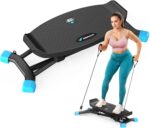 MERACH Balance Board with Resistance Bands, Portable Ski Balancing Machine Featuring LCD Monitor, 300 lbs Capacity Gibbon Balance Trainer for Full Body Workout - Image 2