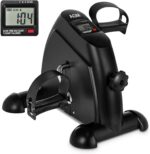 Mini Exercise Bike, AGM Under Desk Bike Pedal Exerciser Foot Cycle Arm & Leg Pedal Exerciser with LCD Screen Displays - Image 2