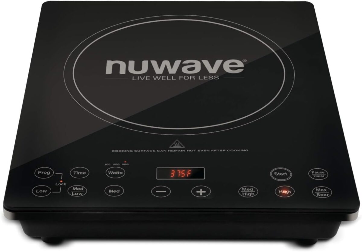 Nuwave Pro Chef Induction Cooktop, NSF-Certified, Commercial-Grade, Portable, Powerful 1800W, Large 8” Heating Coil, 94 Temp Settings 100°F - 575°F in 5°F, Shatter-Proof Ceramic Glass Surface - Image 2