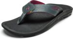 OLUKAI Hokua Men's Beach Sandals, Quick-Dry Flip-Flop Slides, Water Resistant & Wet Grip Rubber Soles, Compression Molded Footbed & Soft Comfort Fit - Image 2