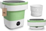 Portable Washing Machine, 16L Upgraded with Spin Basket Laundry Machine, 3 Cleaning Modes Suitable for Small Clothes, Foldable Design Ideal for Hotel, Campain, Apartment and Home - Image 2