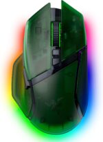 Razer Basilisk V3 Pro 35K Wireless Gaming Mouse: HyperScroll Tilt Wheel - 35K DPI Optical Sensor Gen 2-13 Customizable Controls - RGB - Optical Switches Gen 3 - Up to 140 Hr Battery - Phantom Green - Image 2