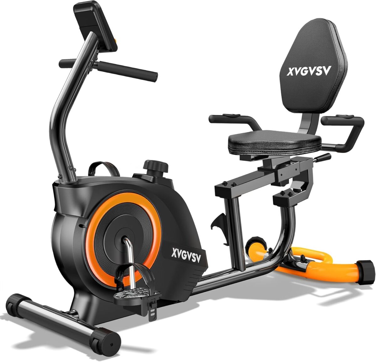 Recumbent Exercise Bike for Home Use, Quiet Recumbent Stationary Bikes for Adults & Seniors, 16-Level Resistance, Adjustable Seat, Supports 400LB, Pulse Sensors & LCD Display - Image 2