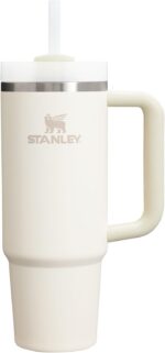 STANLEY Quencher H2.0 Tumbler with Handle and Straw 30 oz | Flowstate 3-Position Lid | Cup Holder Compatible for Travel | Insulated Stainless Steel Cup | BPA-Free | Cream 2.0 - Image 2