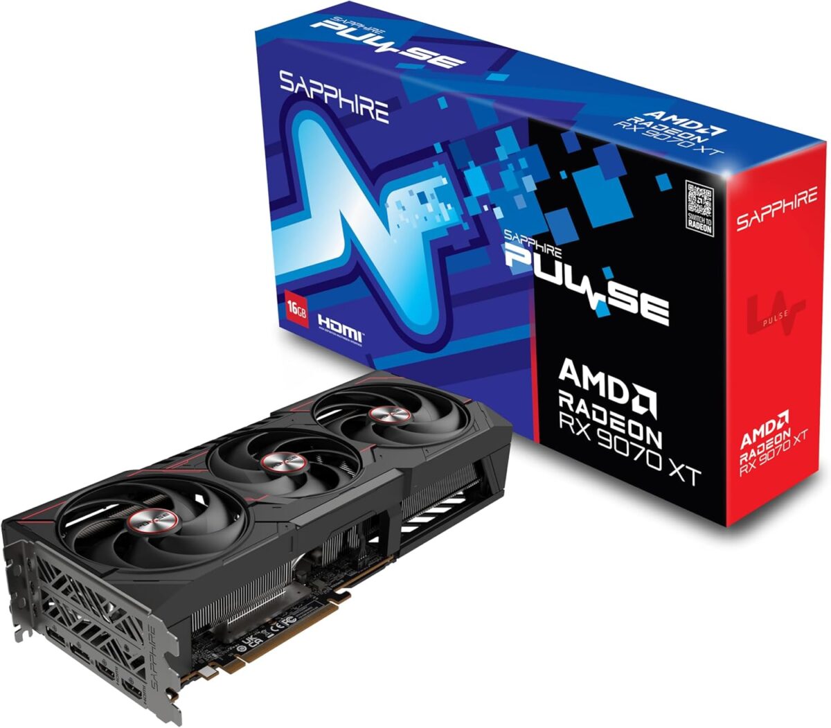 Sapphire 11348-03-20G Pulse AMD Radeon™ RX 9070 XT Gaming Graphics Card with 16GB GDDR6, AMD RDNA 4 - Image 2