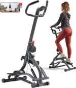 Sunny Health & Fitness Stair Stepper w/Handlebar, Extended Step Range Climber Machine for Legs, Core and Glute Workouts, Connection with Free SunnyFit App - Image 2