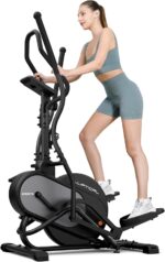 THERUN Elliptical Exercise Machine, 3-in-1 Cardio Climber Stepping Elliptical Machine for Home, Stair Stepper Elliptical Training Machines w/16 Levels Resistance, Pulse Sensor, LCD Monitor - Image 2