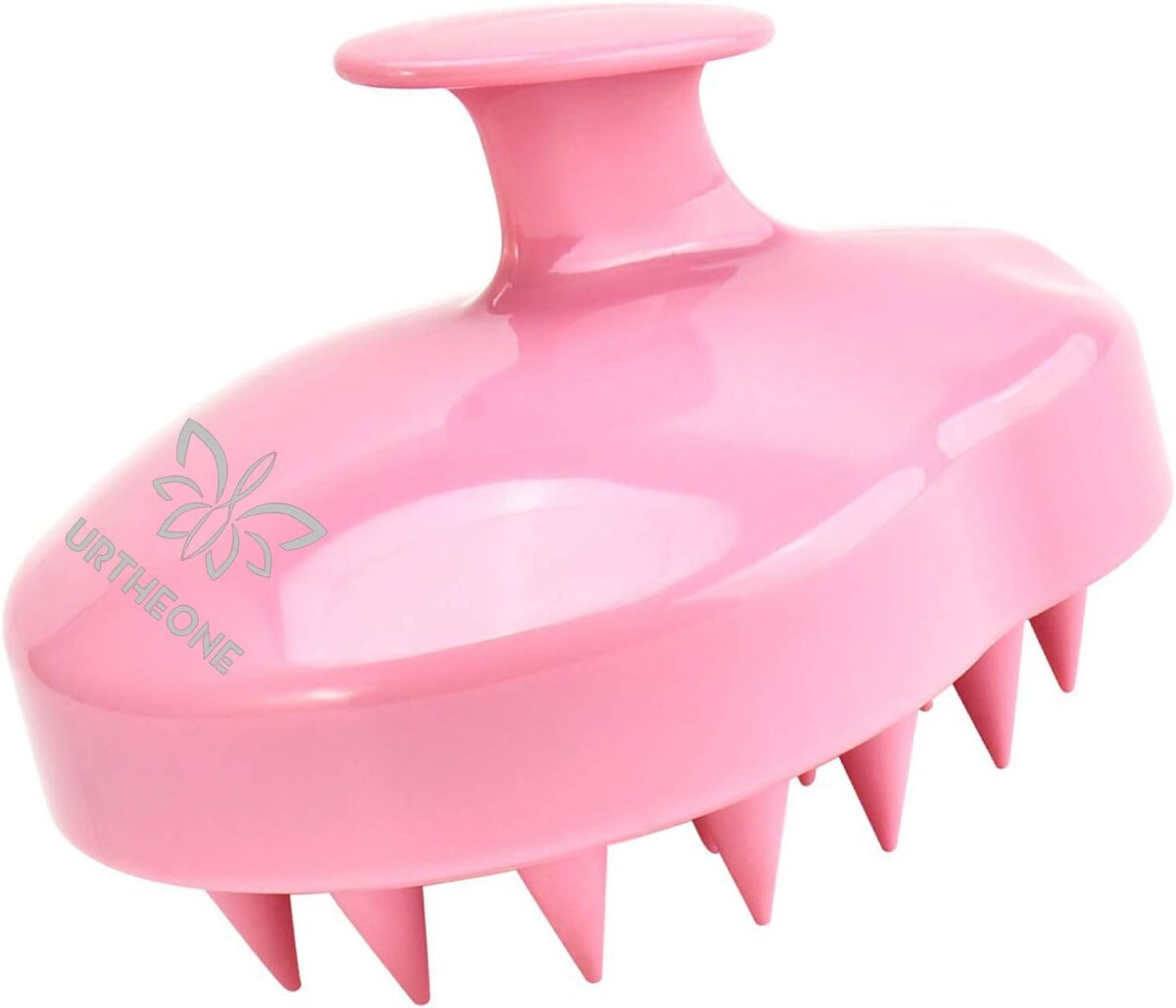 URTHEONE Soft Silicone Hair Scalp Massager Shampoo Brush for Wet Dry Oily Curly Straight Thick Thin Rough Long Short Natural Men Women Kids Pets Hair Care Tools（Pink - Image 2