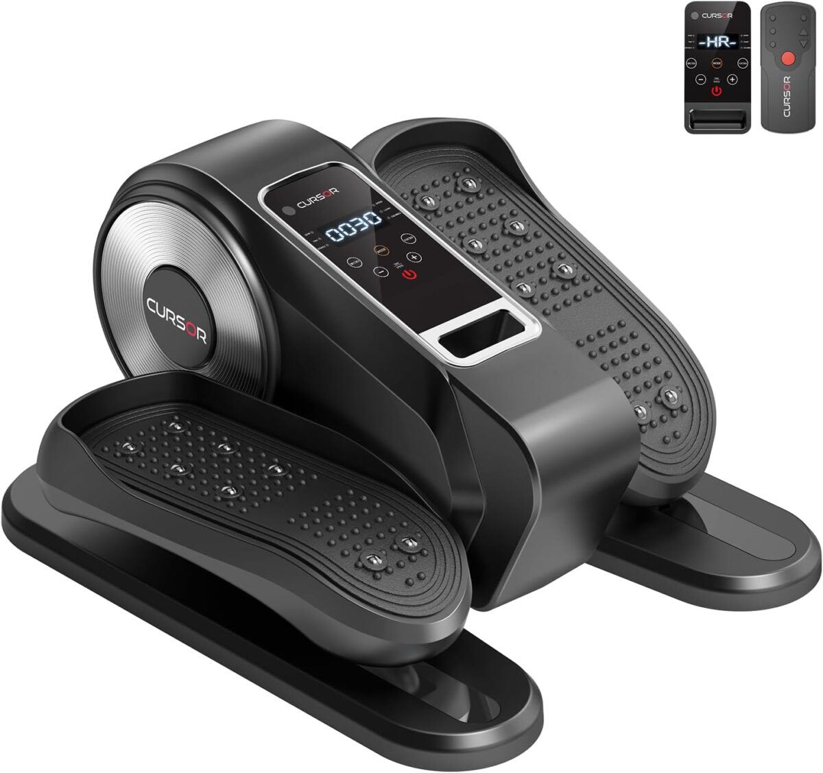Under Desk Elliptical Machine, Electric Seated Pedal Exerciser, Mini Ellipse Leg Exerciser with Remoter, 12 Level Speeds, Forward & Reverse Direction, Manual & Auto Mode for Home Office - Image 2