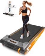 Walking Pad Treadmill, BestGod Incline Under Desk Treadmill 330lbs Capacity, 2.5HP Portable Treadmills for Home, Compact Treadmills Mini Walking Pad, Running Machine with Remote Control - Image 2