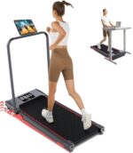 Walking Pad Treadmill with Incline and Handle Bar, 7.5MPH Under Desk Treadmill for Home Office, 360 Lbs Capacity Portable Treadmills with Remote Control, Led Display - Image 2